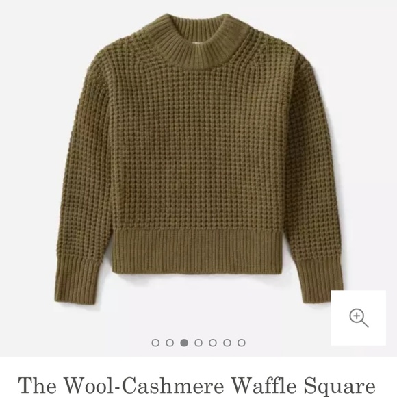 Everlane Sweaters - Sold. Wool/Cashmere waffle crew sweater. Everlane